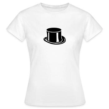 Chapeau - T-shirt Femme - blanc - Devant - AI Model Female 172 dark (172cm)