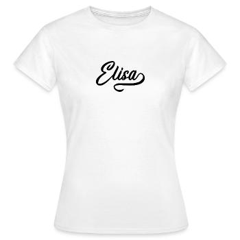 Elisa vintage - T-shirt Femme - blanc - Devant - AI Model Female 172 dark (172cm)