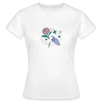 Besonders schön - Frauen T-Shirt - Weiß - Vorne - AI Model Female 172 dark (172cm)