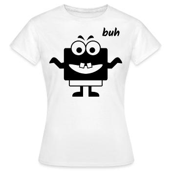Kleines Monster macht Buh - Frauen T-Shirt - Weiß - Vorne - AI Model Female 172 dark (172cm)