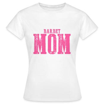 Barbet maman Chien - T-shirt Femme - blanc - Devant - AI Model Female 172 dark (172cm)