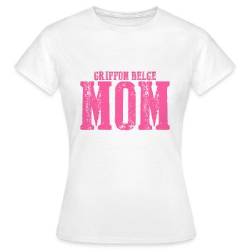 Griffon Belge mom Dog - Women's T-Shirt - white - Front - AI Model Female 172 dark (172cm)