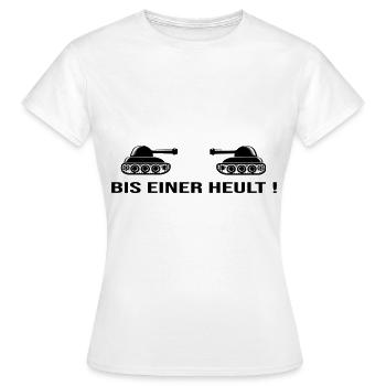Jusqu'à ce qu'on hurle la paix guerre mondiale paix - T-shirt Femme - blanc - Devant - AI Model Female 172 dark (172cm)