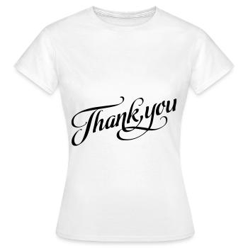 merci Merci - T-shirt Femme - blanc - Devant - AI Model Female 172 dark (172cm)