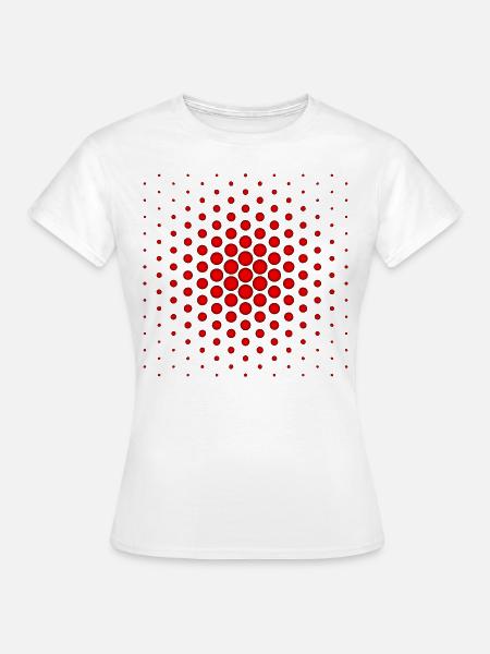 Rote Kugeln - Frauen T-Shirt - Weiß