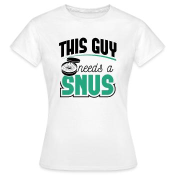 Snus non-smoking non-smoker nicotine Anti-smoker - Women's T-Shirt - white - Front - AI Model Female 172 dark (172cm)