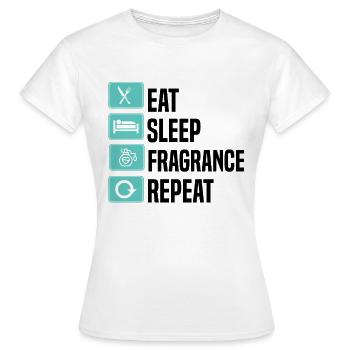 Parfüm Fragrance Perfüm Perfume Parfum Duft - T-shirt Femme - blanc - Devant - AI Model Female 172 dark (172cm)