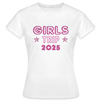 Voyage entre filles 2025 Voyage entre filles Circuit entre filles Voyage entre filles - T-shirt Femme - blanc - Devant - AI Model Female 172 dark (172cm)