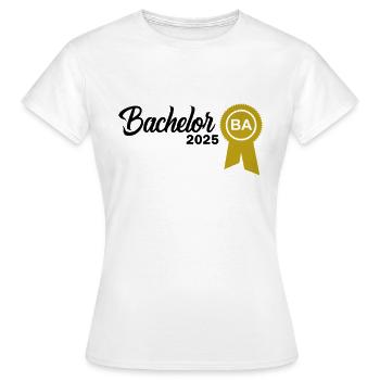 Baccalauréat 2025 Graduation Graduation - T-shirt Femme - blanc - Devant - AI Model Female 172 dark (172cm)