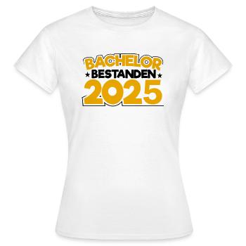 Baccalauréat 2025 Graduation Graduation - T-shirt Femme - blanc - Devant - AI Model Female 172 dark (172cm)