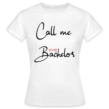 Baccalauréat 2025 Graduation Graduation - T-shirt Femme - blanc - Devant - AI Model Female 172 dark (172cm)