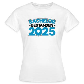 Baccalauréat 2025 Graduation Graduation - T-shirt Femme - blanc - Devant - AI Model Female 172 dark (172cm)