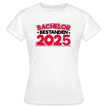 Baccalauréat 2025 Graduation Graduation - T-shirt Femme - blanc - Devant - AI Model Female 172 dark (172cm)