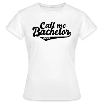 Baccalauréat 2025 Graduation Graduation - T-shirt Femme - blanc - Devant - AI Model Female 172 dark (172cm)