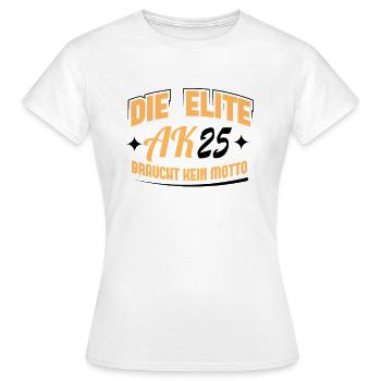 Abschlussklasse 2025 Schulabschluss Abitur Matura - Frauen T-Shirt - Weiß - Vorne - AI Model Female 172 dark (172cm)