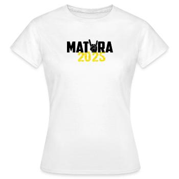 Matura 2025 Maturareise Maturafeier Maturant - Frauen T-Shirt - Weiß - Vorne - AI Model Female 172 dark (172cm)