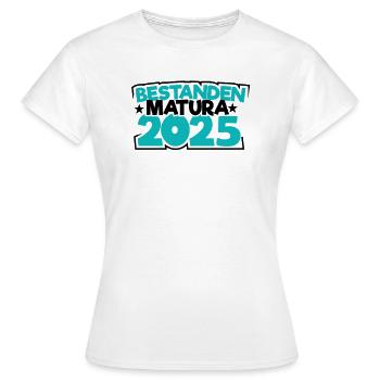 Matura 2025 Maturareise Maturafeier Maturant - Frauen T-Shirt - Weiß - Vorne - AI Model Female 172 dark (172cm)