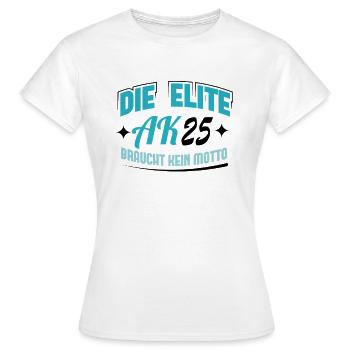 Abschlussklasse 2025 Schulabschluss Abitur Matura - Frauen T-Shirt - Weiß - Vorne - AI Model Female 172 dark (172cm)