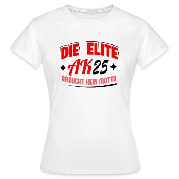 Abschlussklasse 2025 Schulabschluss Abitur Matura - Frauen T-Shirt - Weiß - Vorne - AI Model Female 172 dark (172cm)