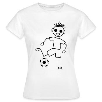 Football football football - T-shirt Femme - blanc - Devant - AI Model Female 172 dark (172cm)