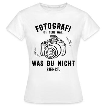 La photographie | Photographes | photographe - T-shirt Femme - blanc - Devant - AI Model Female 172 dark (172cm)