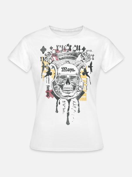 CoolSkull - Frauen T-Shirt - Weiß