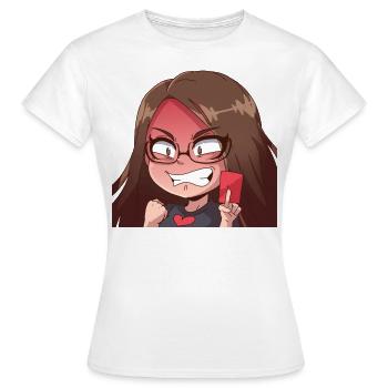Rote Karte!!! - Frauen T-Shirt - Weiß - Vorne - AI Model Female 172 dark (172cm)