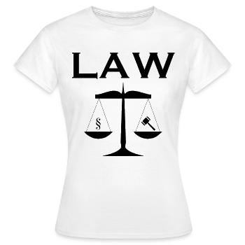Law student - Women's T-Shirt - white - Front - AI Model Female 172 dark (172cm)