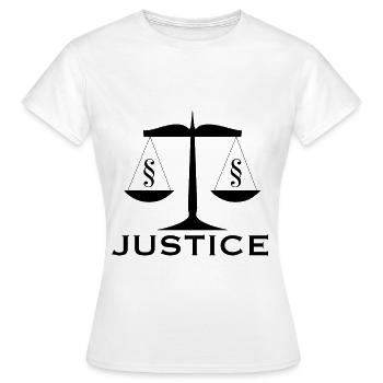 law - Women's T-Shirt - white - Front - AI Model Female 172 dark (172cm)