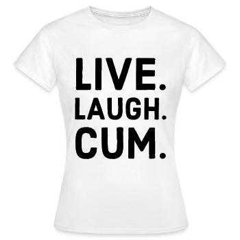 cum - T-shirt Femme - blanc - Devant - AI Model Female 172 dark (172cm)