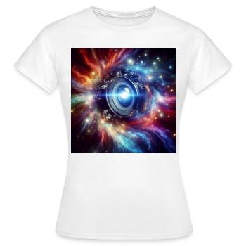 Fotofanatisch und Kreativ - Frauen T-Shirt - Weiß - Vorne - AI Model Female 172 dark (172cm)