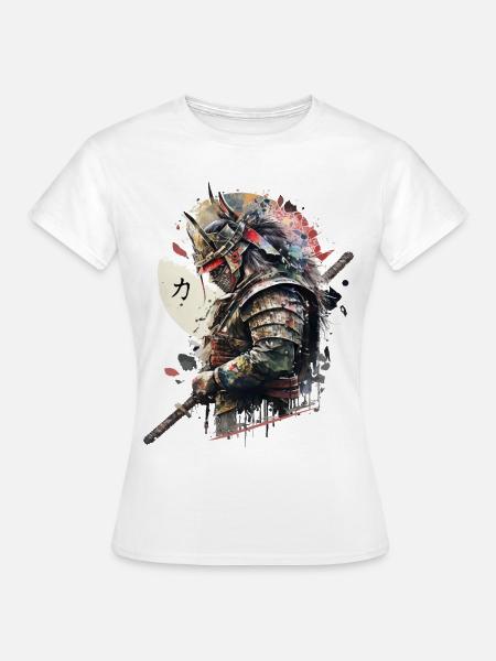 Samurai - Frauen T-Shirt - Weiß