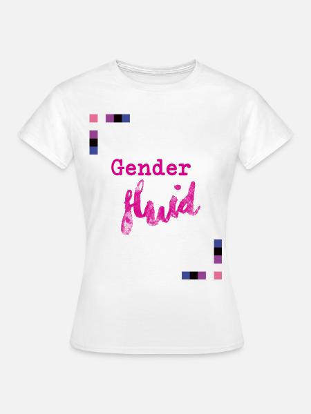 Gender Fluid - Frauen T-Shirt - Weiß