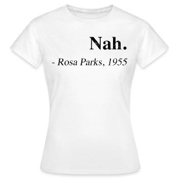 ROSA PARKS NAH VINTAGE - Frauen T-Shirt - Weiß - Vorne - AI Model Female 172 dark (172cm)