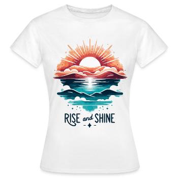 LEVER ET BRILLER Lever du soleil - T-shirt Femme - blanc - Devant - AI Model Female 172 dark (172cm)