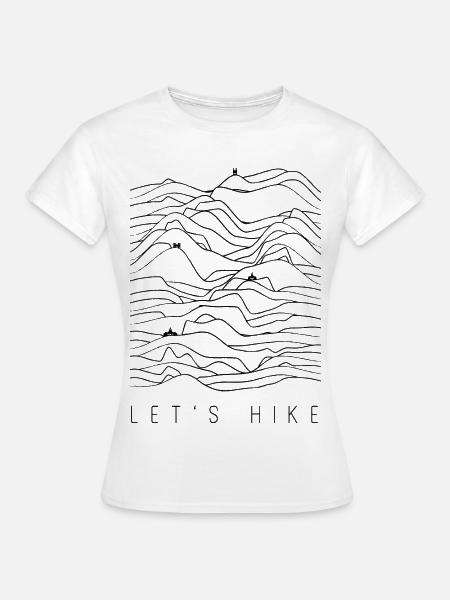 Wanderung - Wanderer - Hiking - Let's hike - Frauen T-Shirt - Weiß