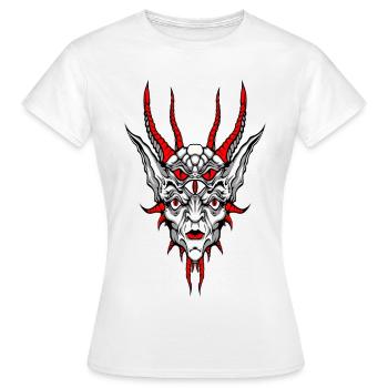 Diabolo - T-shirt Femme - blanc - Devant - AI Model Female 172 dark (172cm)