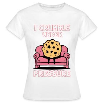 Je m’effondre sous la pression - T-shirt Femme - blanc - Devant - AI Model Female 172 dark (172cm)
