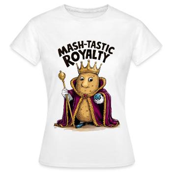 Mash-tastic Potato King - Frauen T-Shirt - Weiß - Vorne - AI Model Female 172 dark (172cm)