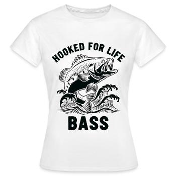 Pêche du bar rivière - T-shirt Femme - blanc - Devant - AI Model Female 172 dark (172cm)