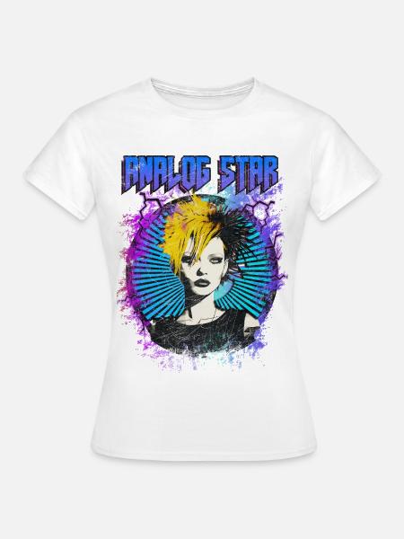Analoger Stern - Frauen T-Shirt - Weiß