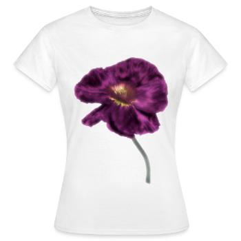 Intensiver Magenta-Mohn - Frauen T-Shirt - Weiß - Vorne - AI Model Female 172 dark (172cm)