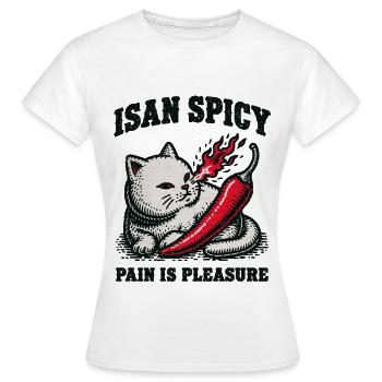 Isan Spicy Cat - Women's T-Shirt - white - Front - AI Model Female 172 dark (172cm)