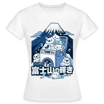 Fuji Fresh Kawaii Waschmaschine - Frauen T-Shirt - Weiß - Vorne - AI Model Female 172 dark (172cm)