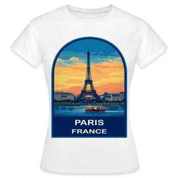 CTY02227 - Frauen T-Shirt - Weiß - Vorne - AI Model Female 172 dark (172cm)