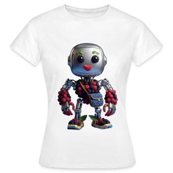 Berry Fruit Robot - Women's T-Shirt - white - Front - AI Model Female 172 dark (172cm)