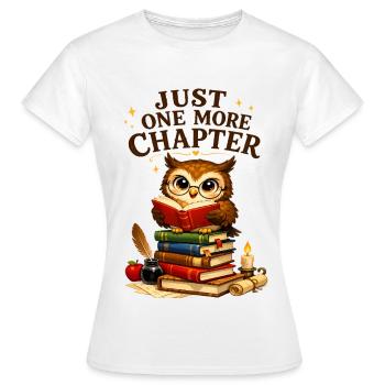 One more chapter - Women's T-Shirt - white - Front - AI Model Female 172 dark (172cm)