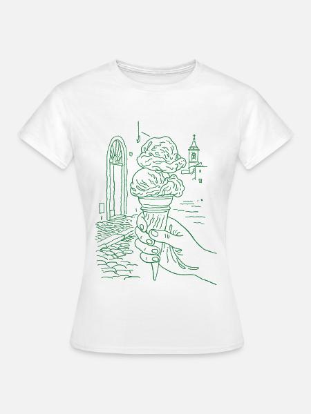 Sommer Eis - Frauen T-Shirt - Weiß