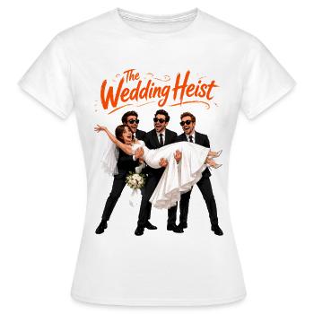 Braquage de mariage : Poussée comique - T-shirt Femme - blanc - Devant - AI Model Female 172 dark (172cm)