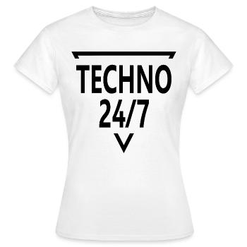 Techno - Techno music - Frauen T-Shirt - Weiß - Vorne - AI Model Female 172 dark (172cm)